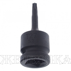 Головка торцевая ударная TORX 1/2" T-27, диаметр 25, длина 60мм JTC