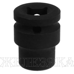 Головка ударная шестигранная, 15 мм, 1/2", CrMo// Stels