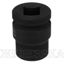 Головка ударная шестигранная, 17 мм, 1/2", CrMo// Stels