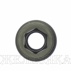 Головка ударная удлиненная шестигранная, 15 мм, 1/2", CrMo// Stels