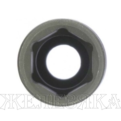 Головка ударная удлиненная шестигранная, 19 мм, 1/2", CrMo// Stels