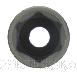Головка ударная удлиненная шестигранная, 24 мм, 1/2", CrMo// Stels