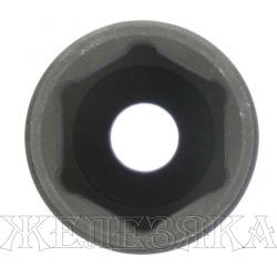 Головка ударная удлиненная шестигранная, 30 мм, 1/2", CrMo// Stels