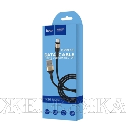 Кабель micro USB-USB 1м. X26 черно-золотой HOCO