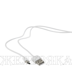 Кабель Type-C-USB 1м. белый RED LINE