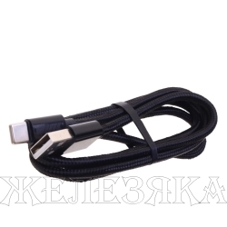 Кабель Type-C-USB 1м. черный WIIIX