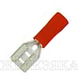 Клемма мама 4.8мм красная под провод S0.5-1.5мм