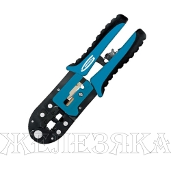 Клещи-кримпер для обжима RJ11, RJ12, RJ45 клемм, блистер GROSS
