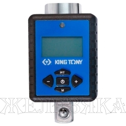 Ключ динамометрический 1/2" 40-200Нм электронный адаптер, кейс KING TONY