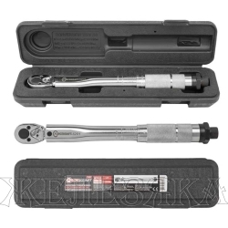 Ключ динамометрический FK-1201: щелчкового типа 1/4"DR (2-24Nm) 370мм FORCEKRAFT /1/25