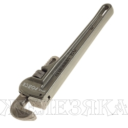 Ключ трубный RF-68410: с алюминиевой рукояткой 10" max   захвата 50мм ROCKFORCE /1/12