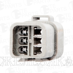 Колодка соед.6pin ответн.часть TE PARTS