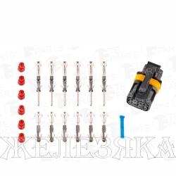 Колодка соед.6pin TE PARTS