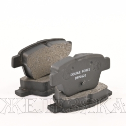 Колодки тормозные GEELY Emgrand EC7 CITROEN C4 04-, PEUGEOT 207 06- задние DOUBLE FORCE