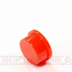 Колпачок кнопки 15.8х7.5/2.0х3.0мм круглый пластик красный