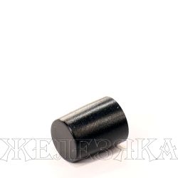 Колпачок кнопки 9.5х12.0/2.0х3.0мм круглый пластик черный