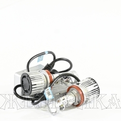 Комплект головного освещения LED H11 MINILENS 12/24V,55W,4000lm,6000K MTF LIGHT к-т