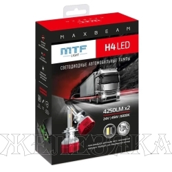 Комплект головного освещения LED H4 24V 45W,4250lm,6000K MTF серия CYBER LIGHT к-т