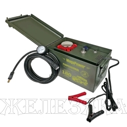 Компрессор автомобильный MEGAPOWER M-18010 12В 180л/мин, 45А