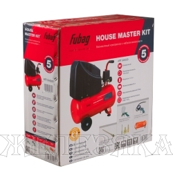 Компрессор HOUSE MASTER KIT + 5 (OL 195/24 + 5 предметов)