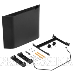 Конвектор электрический XCE-1000B, 230 В, 1000 Вт, черный, сушилка, колеса, Х-элемент// Denzel