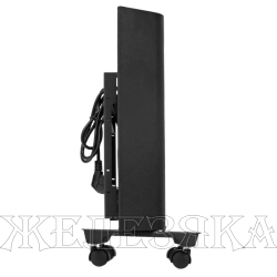 Конвектор электрический XCE-1000B, 230 В, 1000 Вт, черный, сушилка, колеса, Х-элемент// Denzel
