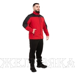 Костюм флисовый ARGUT с мембранными вставками, цв.красно-черный р.48-50/182-188 (T-N-FA-L2) NISUS