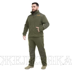 Костюм флисовый с мембранными вставками Ирбис, цв.Хаки р.52-54/170-176 (T-KS-FI-2XL-1-H) Helios МП