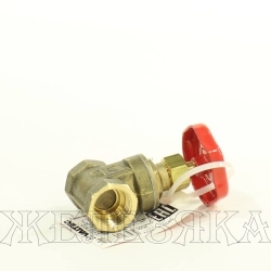 Кран клиновой F1/2"-F1/2" латунный, ручка-колесо VALTEC