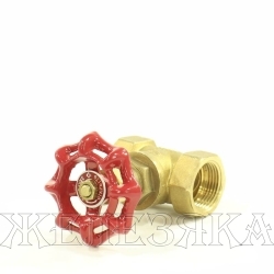 Кран клиновой M3/4"-M3/4" латунь, ручка-колесо ЗУБР