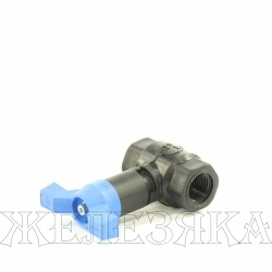 Кран шаровый F1/2"-F1/2" полипропилен, ручка-бабочка, морозоустойчивый корпус ЗУБР