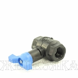 Кран шаровый F3/4"-F3/4" полипропилен, ручка-бабочка, морозоустойчивый корпус ЗУБР