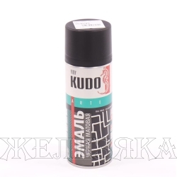 Краска KUDO черная матовая 520мл аэрозоль