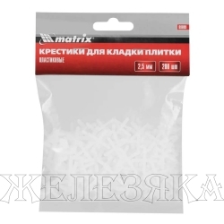 Крестики, 2,5 мм, для кладки плитки, 200 шт.// Matrix