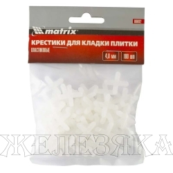 Крестики, 4,0 мм, для кладки плитки, 100 шт.// Matrix