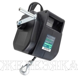Лебедка RF-TRC9202 электрическая автомобильная 12В, 300W, 900кг (крепление за "фаркоп", стальной трос-10м)  ROCKFORCE /1