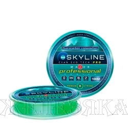 Леска SkyLine Fluorocarbon Major Pro 0,185мм 100м Cyan