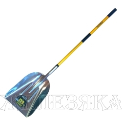 Лопата снеговая 380х510х1660мм алюминиевая с пластиковым черенком Roughneck NIKONA