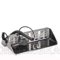 Маяк проблесковый КРАСН/СИН стробоскоп под лобовое стекло 12V