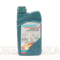 Масло моторное ADDINOL SUPERIOR 040 SN/CF A3/B4 1л син.