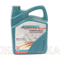 Масло моторное ADDINOL SUPERIOR 0530 C4 C3/C4 5л син.