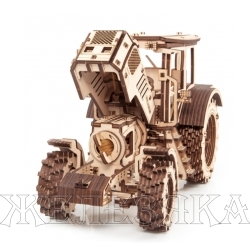 Модель сборная деревянная EWA 3D Трактор БЕЛАРУС 2022