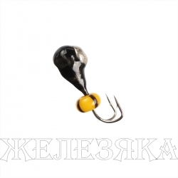 Мормышка вольф Капля с отв коза с корон + бис.3,5мм 0,58гр Ni (MW-K1235W-Ni) Helios