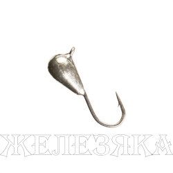 Мормышка вольф Капля с ушком 3мм 0,46гр Sil (MW-1130-Sil) Helios