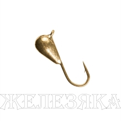 Мормышка вольф Капля с ушком 4мм 1.05гр Go (MW-1140-Go) Helios