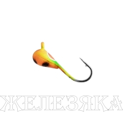 Мормышка вольф Капля с ушком краш 3мм 0,48гр 323P фосф (MW-1130-323P) Helios