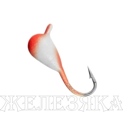 Мормышка вольф Капля с ушком краш 3мм 0,48гр 51P фосф (MW-1130-51P) Helios