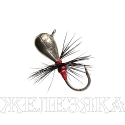 Мормышка вольф Капля с ушком муха 4мм 1,05гр Sil (MW-1140F-Sil) Helios