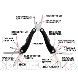 Мультитул XMT608 черный