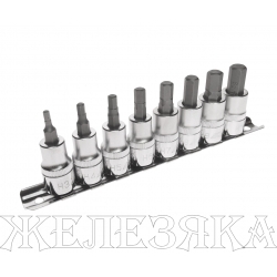 Набор бит-головок 3/8" HEX H3-H10 8 предметов JTC